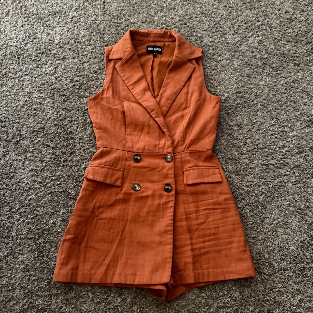 Steve Madden Terracotta Sleeveless Romper